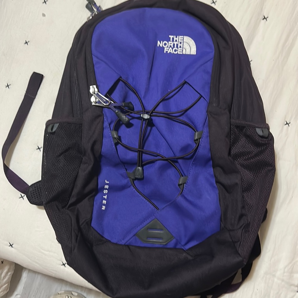 The North Face purple jester